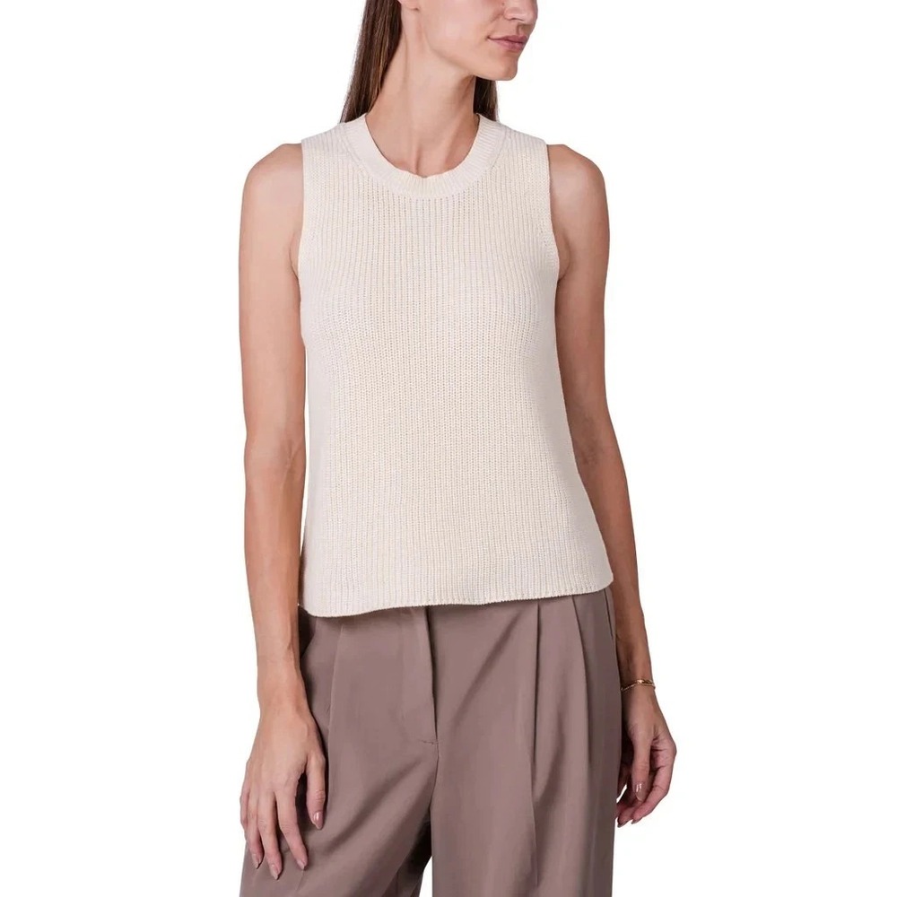 Kersh Women's Sweater Vest, Ivory, Size: Large, New